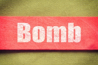 Bombendrohung Konzept Bombendrohung Konzept